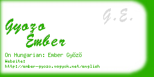 gyozo ember business card